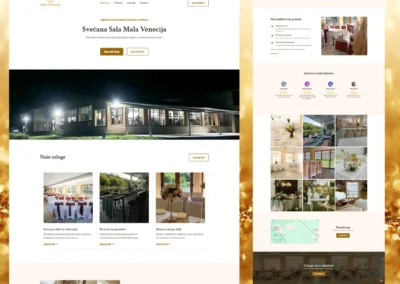 Web sajt za Svecana Sala Mala Venecija - Gastroklik