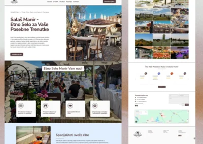 Web sajt za Etno Selo Manir - Gastroklik