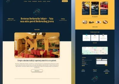 Web sajt za Borkovacko Sokace - Gastroklik