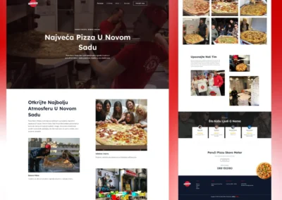 Web sajt za Pizza Skoro Metar Novi Sad - Gastroklik